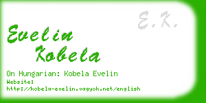 evelin kobela business card